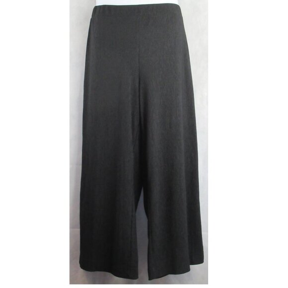 Bar III Women's Wide-Leg Cropped Pull-On Pants, Black, XXL - Picture 1 of 6